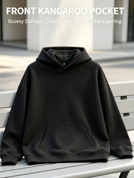 SXV LOS ANGELES Letter Print Pocket Hoodie