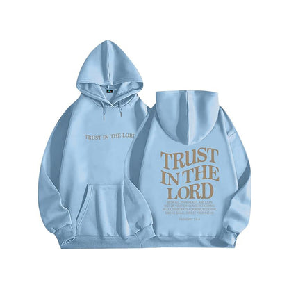 SXV 'TRUST IN THE LOARD’ Printed Cool Aesthetic Sweatshirt Hoodie