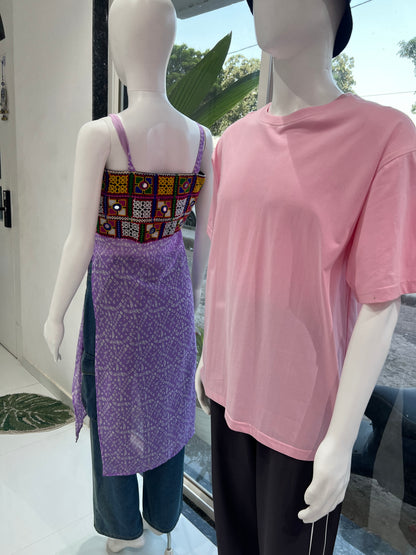 SXV Genz Navratri Printed Cool Aesthetic Oversized Baggy T-shirt