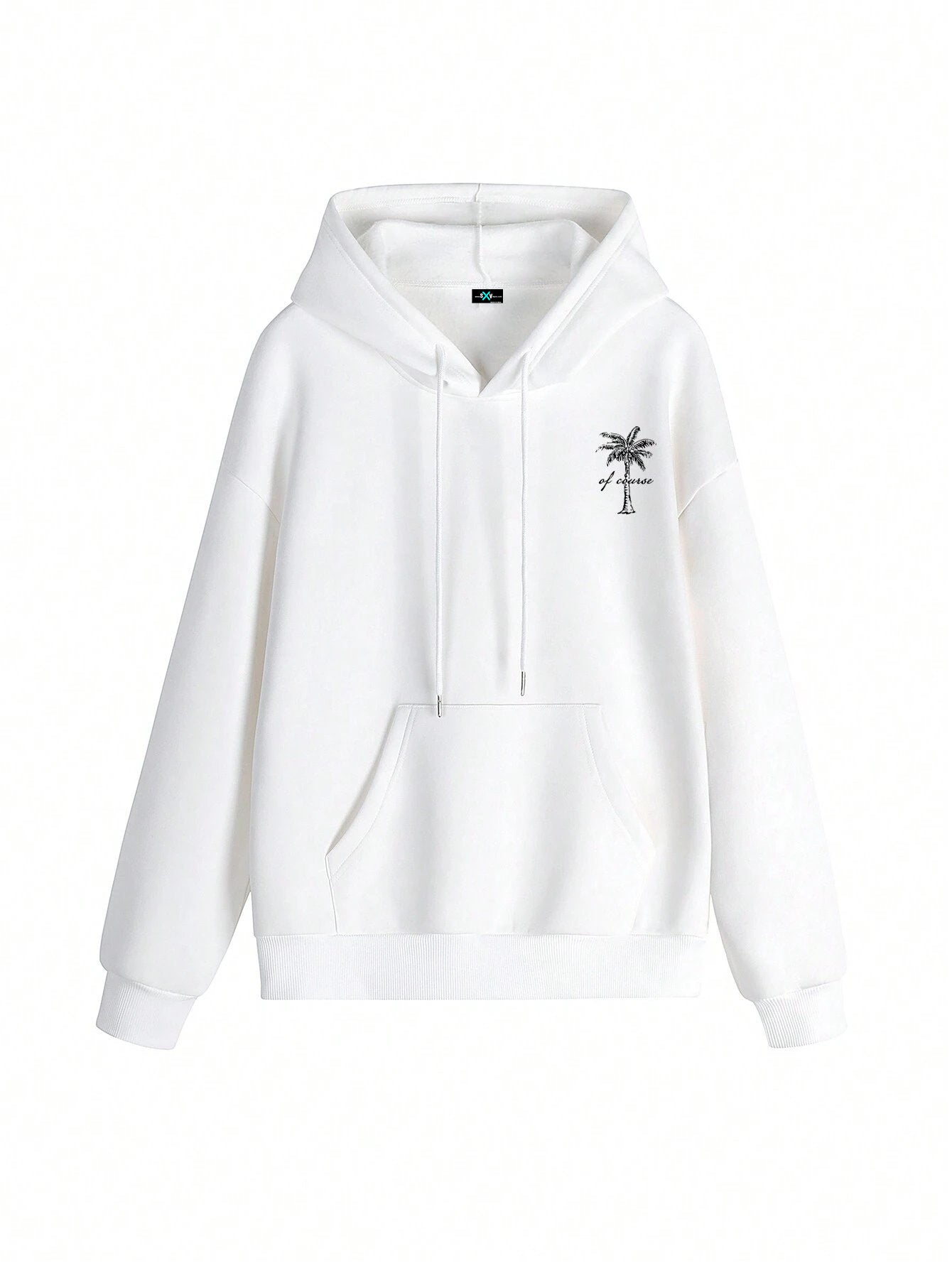 SXV Women's Winter Graphic Long Sleeved Drawstring Hoodie With Pocket