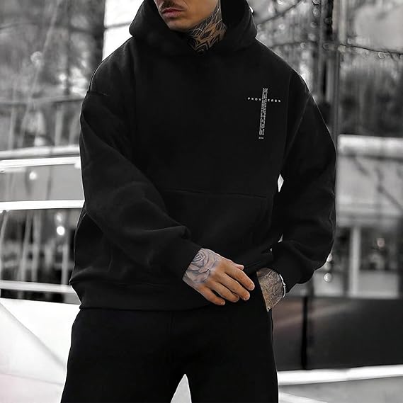 SXV Christian Hoodies for Men Inspirational Religious Faith Cross Sweatshirts Vintage Bible Verse Graphic Hoodie Pullover