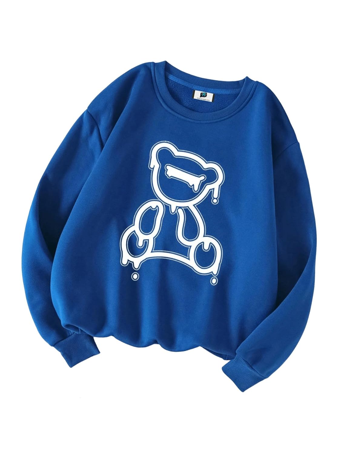 SXV 'Frog & Mushroom’ Printed Cool Aesthetic Drop Shoulder Oversized Baggy Sweatshirt