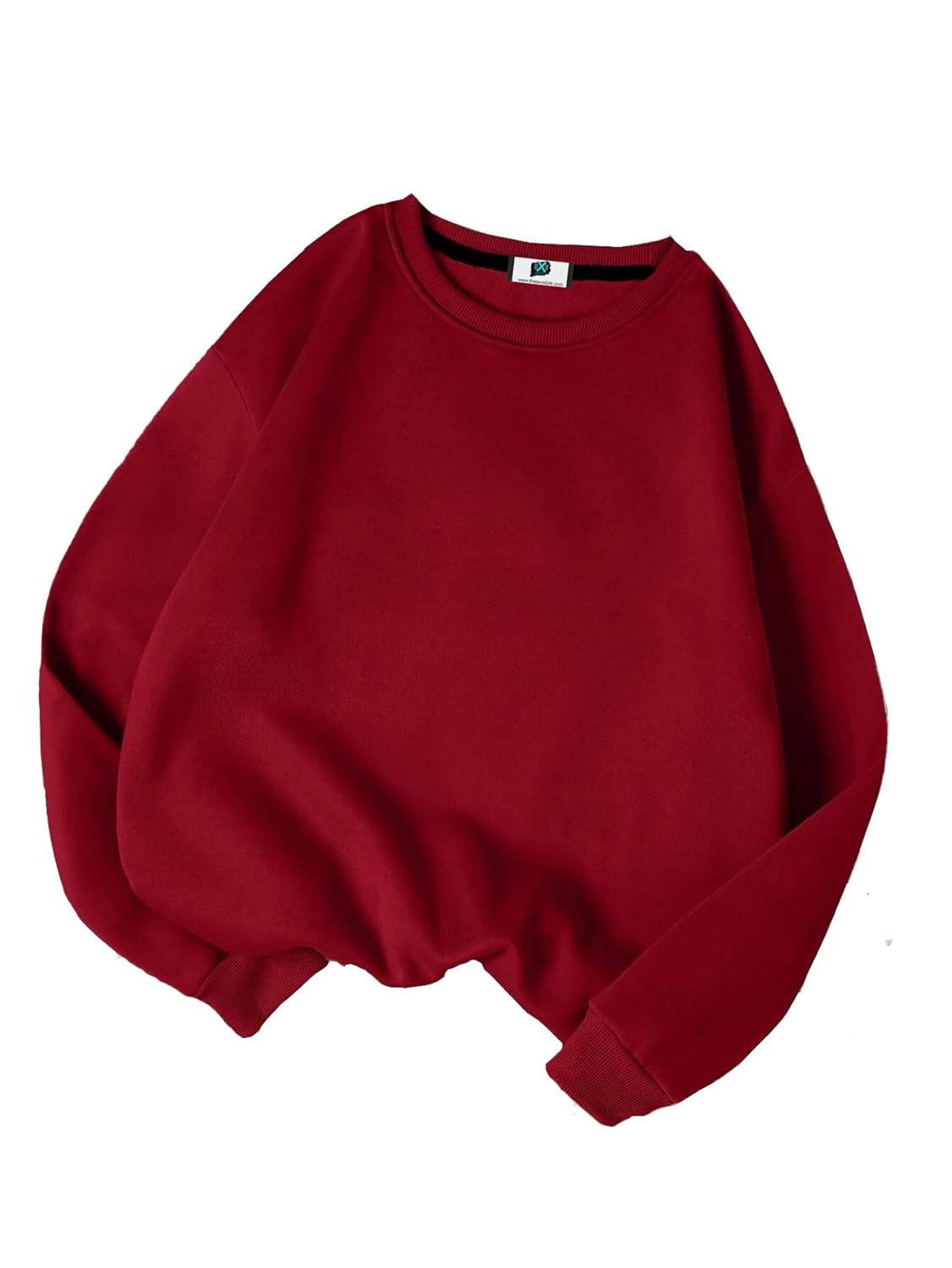 SXV STYLE Solid Plain Unisex Cotton Oversized Baggy Sweatshirt