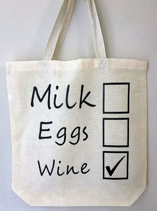 milk eggs wine