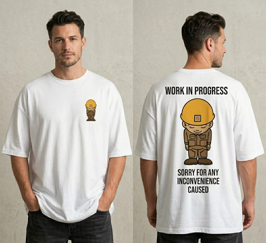 SXV work in progress Letter Print Cheongsam Pattern Round Neck Short Sleeve T-Shirt