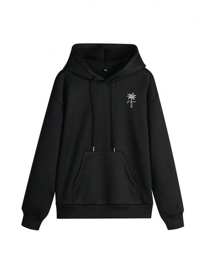 SXV Women's Winter Graphic Long Sleeved Drawstring Hoodie With Pocket