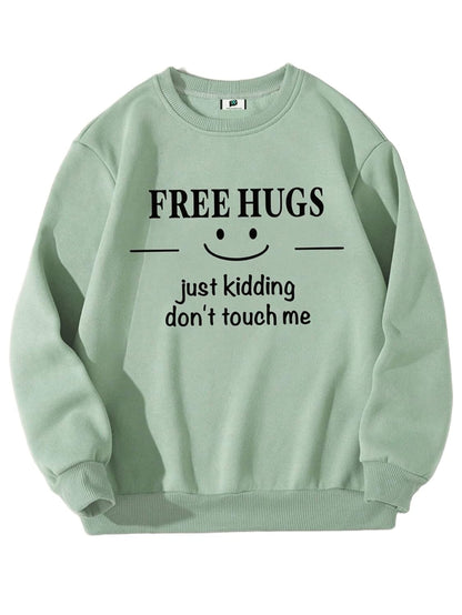 SXV 'Frog & Mushroom’ Printed Cool Aesthetic Drop Shoulder Oversized Baggy Sweatshirt