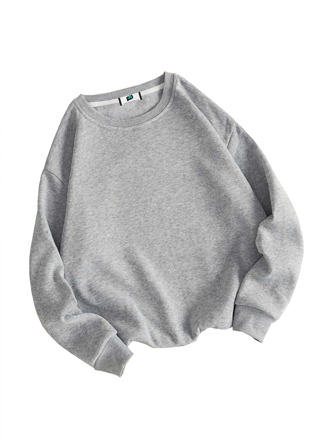SXV STYLE Solid Plain Unisex Cotton Oversized Baggy Sweatshirt