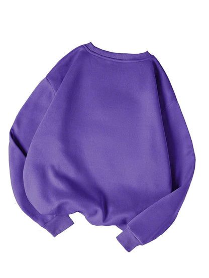 SXV 'Frog & Mushroom’ Printed Cool Aesthetic Drop Shoulder Oversized Baggy Sweatshirt