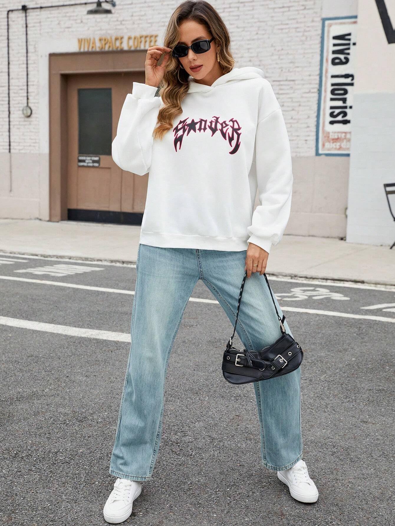 SXV 'Spider’ Printed Cool Aesthetic Sweatshirt Hoodie