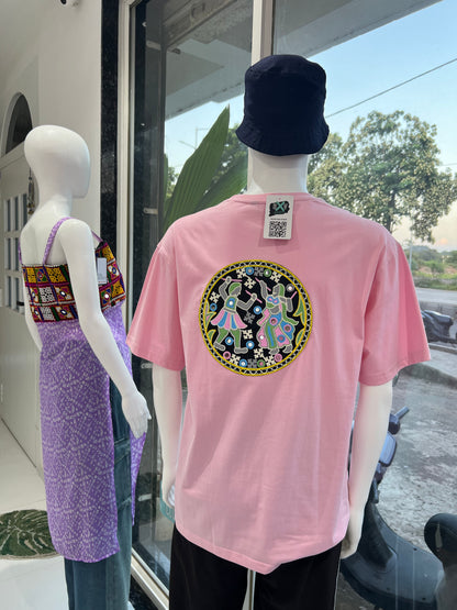 SXV Genz Navratri Printed Cool Aesthetic Oversized Baggy T-shirt