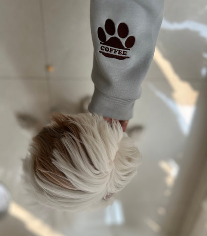 SXV customised ur pet name paw embroidered Hoodie 450 Gsm
