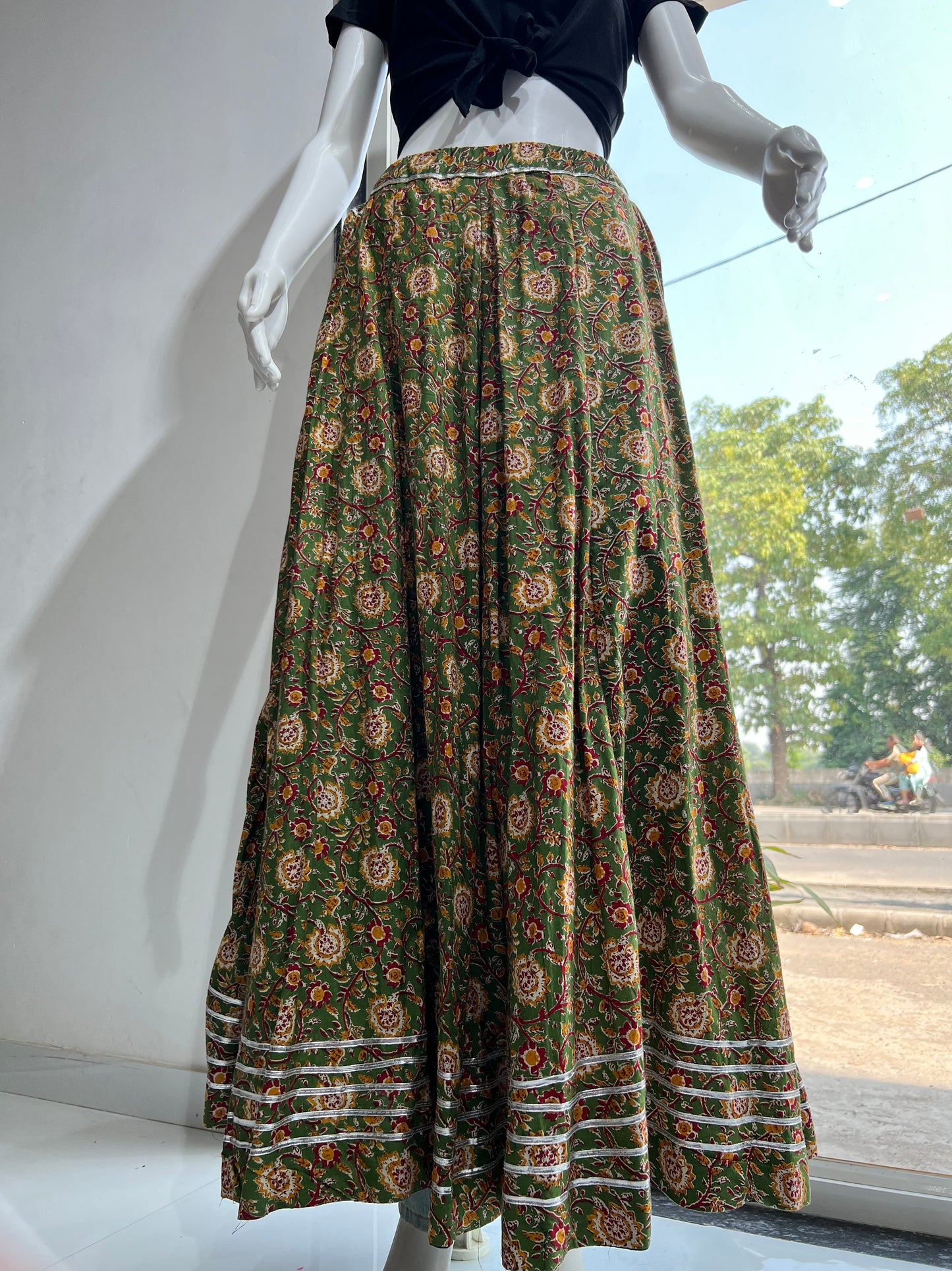 SXV  cotton chaniya with top combo for boho look (limited edition)fully stitched