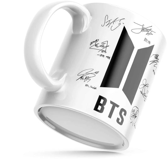 SXV STYLE Printed Ceramic Coffee Mug : BTS SIGN