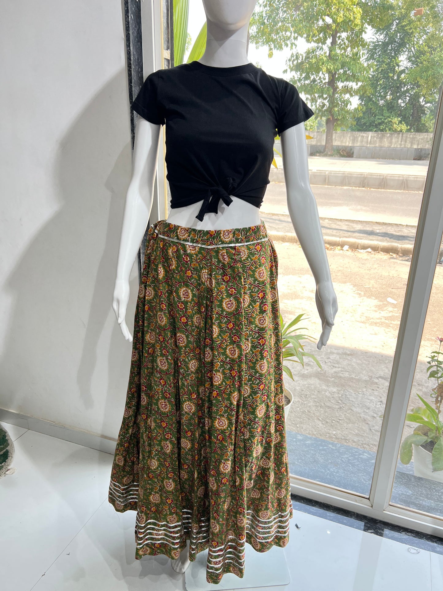 SXV  cotton chaniya with top combo for boho look (limited edition)fully stitched
