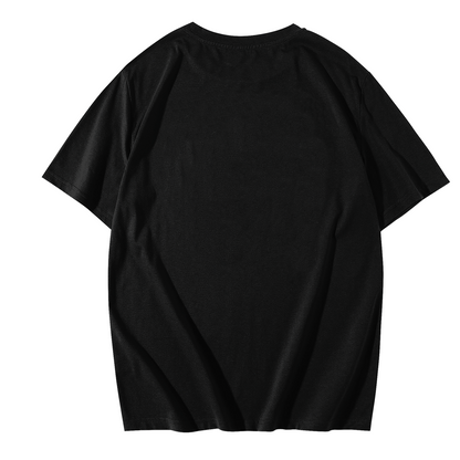 SXV  'customized dog’ Printed Cool Aesthetic Oversized Baggy White T-shirt