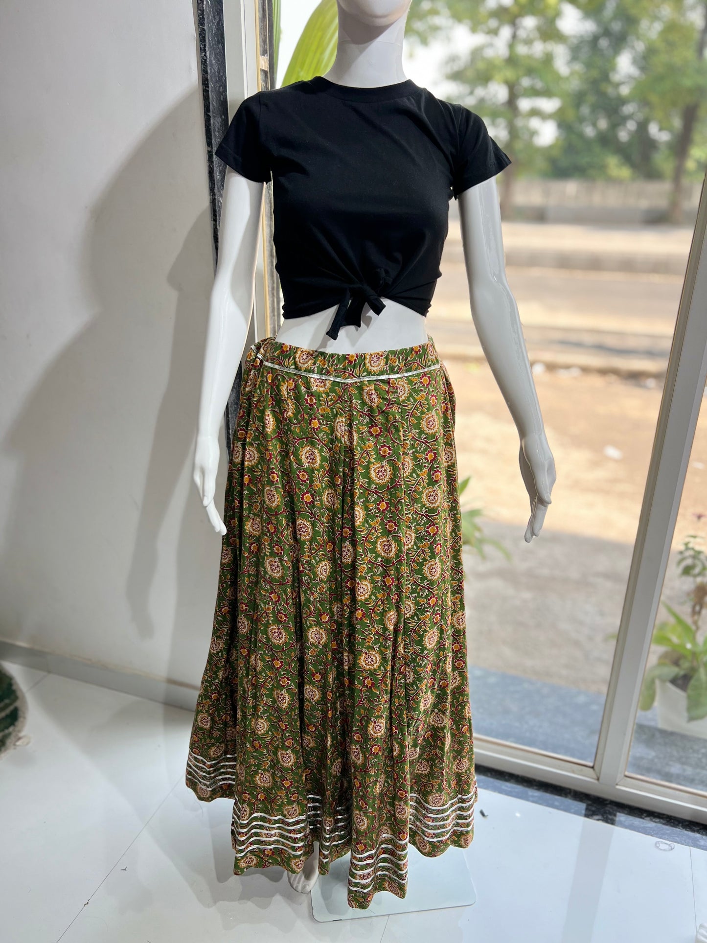 SXV  cotton chaniya with top combo for boho look (limited edition)fully stitched