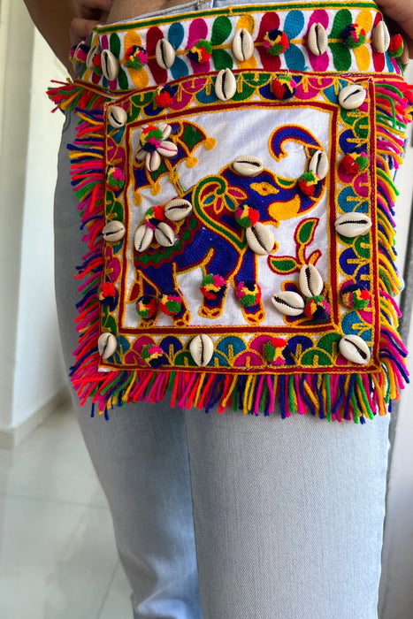 Mobile phone bag with waist belt for navratri