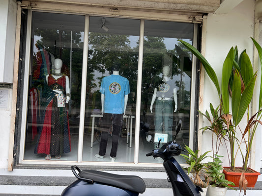 SXV multicolour mirror work cotton chaniya choli from gujarat for festive season (limited edition)fully stitched