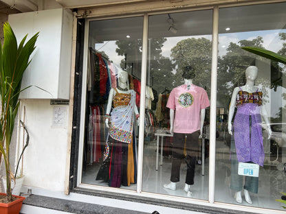 SXV multicoloured kutchi work cotton chaniya choli from gujarat for festive season (limited edition)