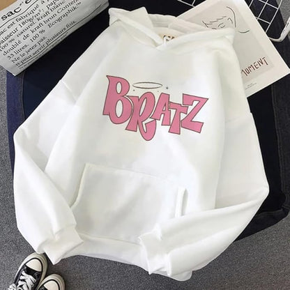 SXV  'BRATZ’ Printed Cool Aesthetic Sweatshirt Hoodie