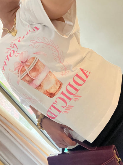 Iced Coffee Addicted Baggy T-shirt 180gsm 100% cotton