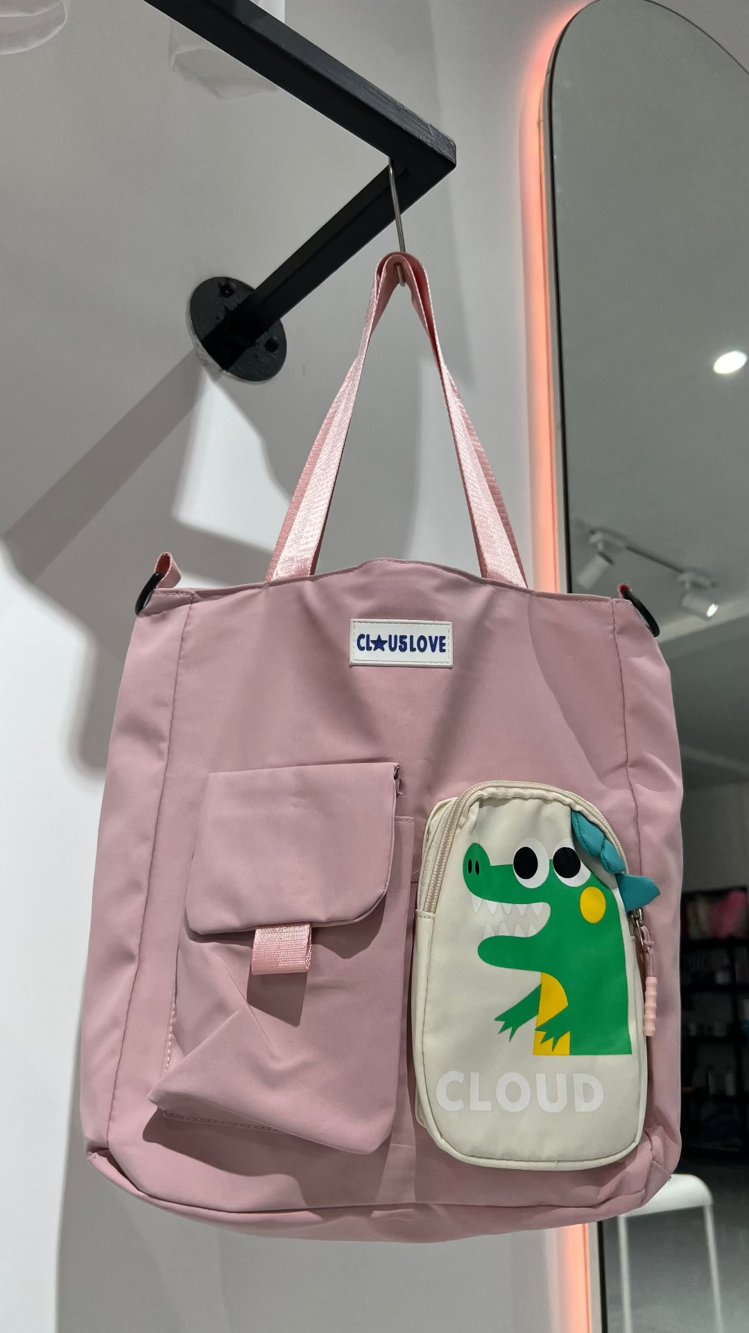 SXV "Cloud crocodile" canvas korean tote bag