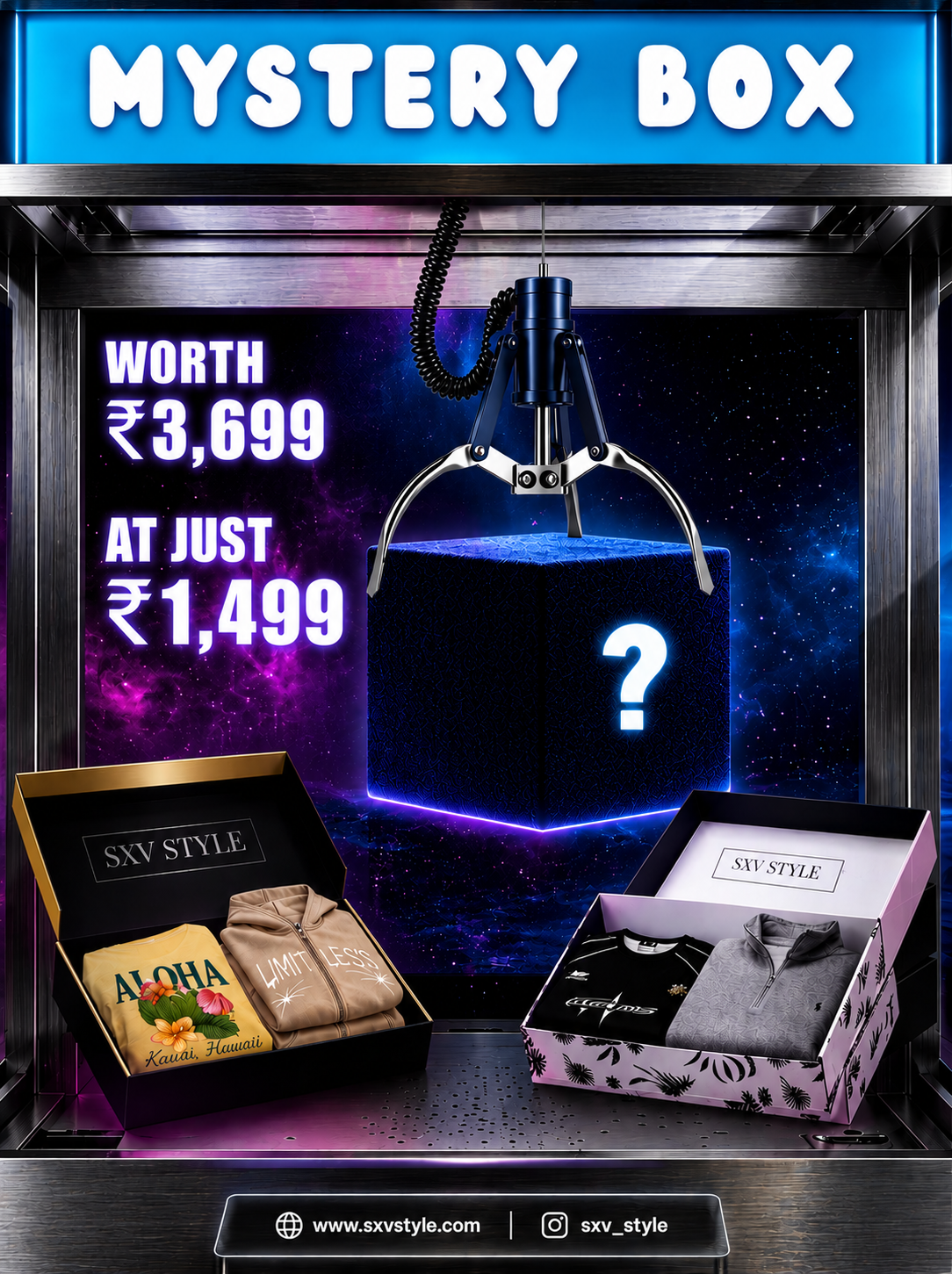 Mystery Box Worth Rs.3699 At Just Rs.1499/-.