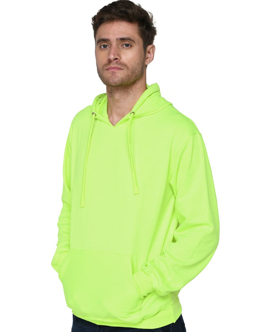 AT STORE (LOWEST PRICE-NONRETURNABLE) SXV Solid Plain Sweatshirt Hoodie for Men & Women (NEON Green)