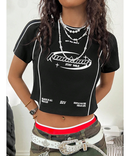 SXV piping crop top