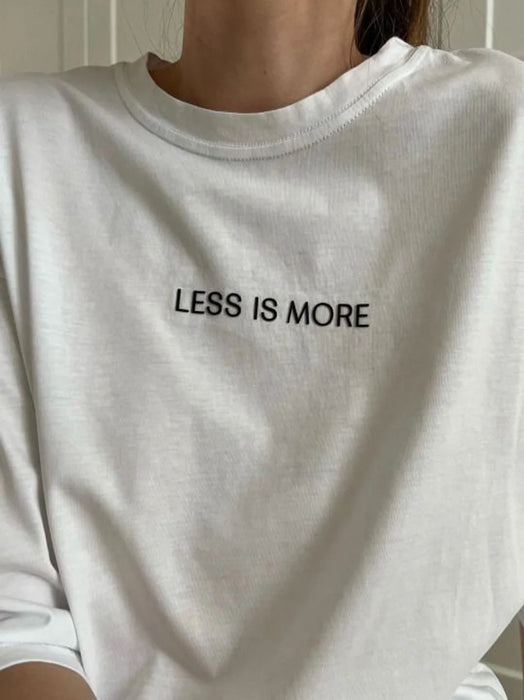 less is more