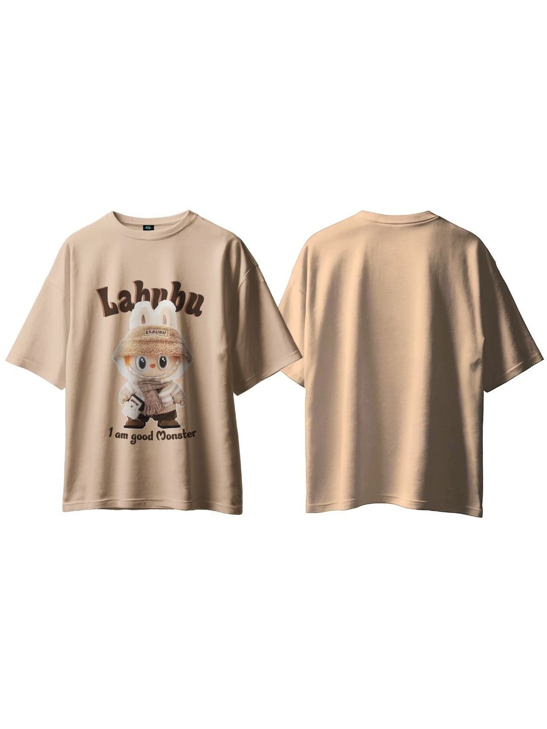 SXV 'LABUBU’ Printed Cool Aesthetic Oversized Baggy T-shirt