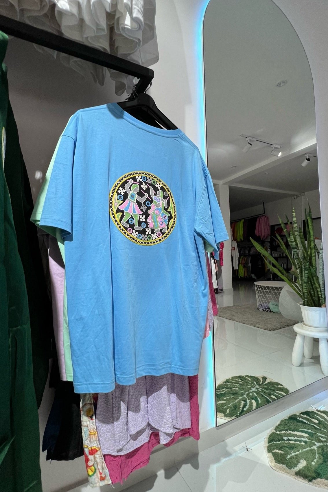 SXV  Navratri Printed Cool Aesthetic Oversized Baggy T-shirt