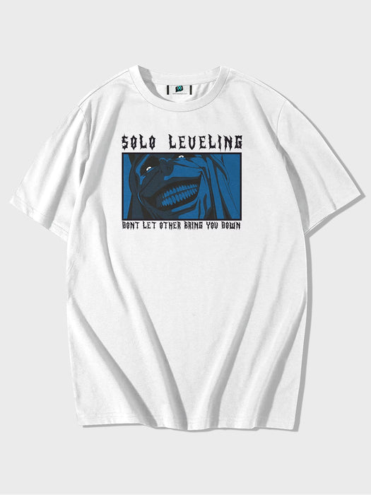 SXV  'Solo Leveling Anime ’ Printed Cool Aesthetic Oversized Baggy T-shirt