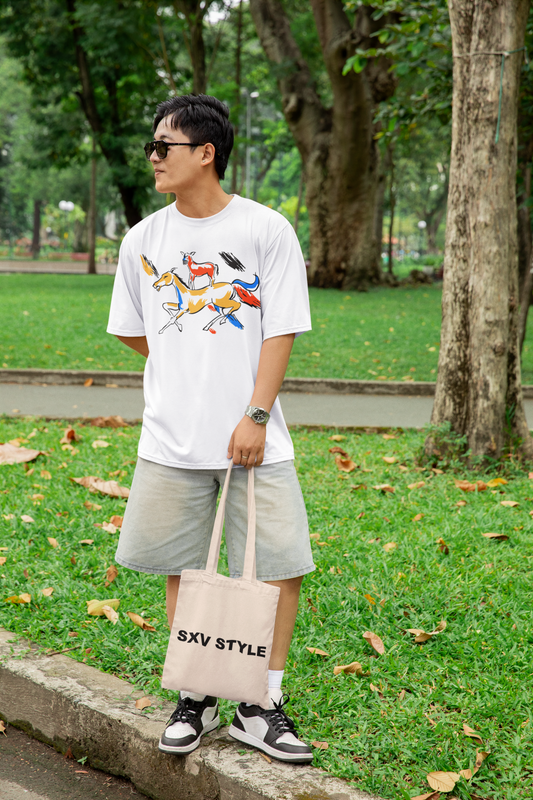 Welcome movie painting majnu bhai t-shirt