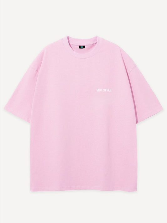 SXV 'should we leave this party’ Printed Cool Aesthetic Oversized Baggy T-shirt