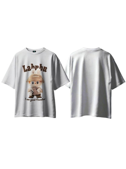 SXV 'LABUBU’ Printed Cool Aesthetic Oversized Baggy T-shirt
