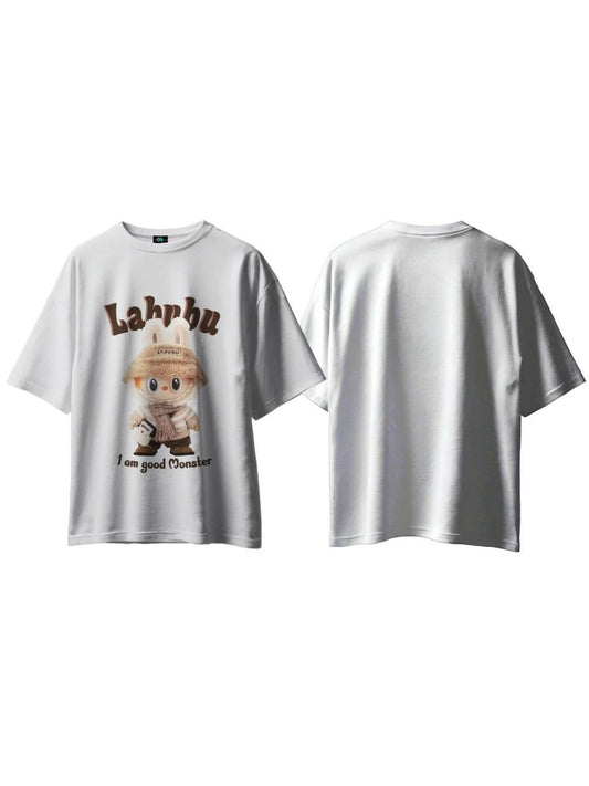 SXV 'LABUBU’ Printed Cool Aesthetic Oversized Baggy T-shirt
