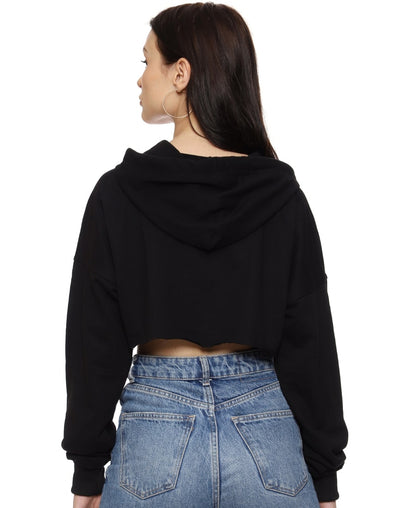 SXV Solid Plain Ultra Cropped Bustcut Hoodie