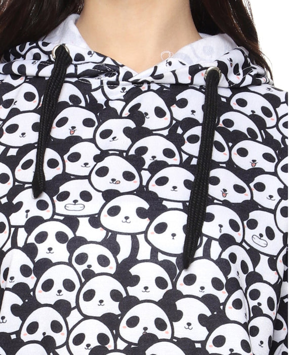 SXV Panda Full Printed Sweatshirt Hoodie