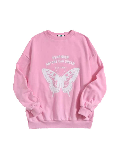 SXV  'FLY AWAY’ Printed Cool Aesthetic Sweatshirt