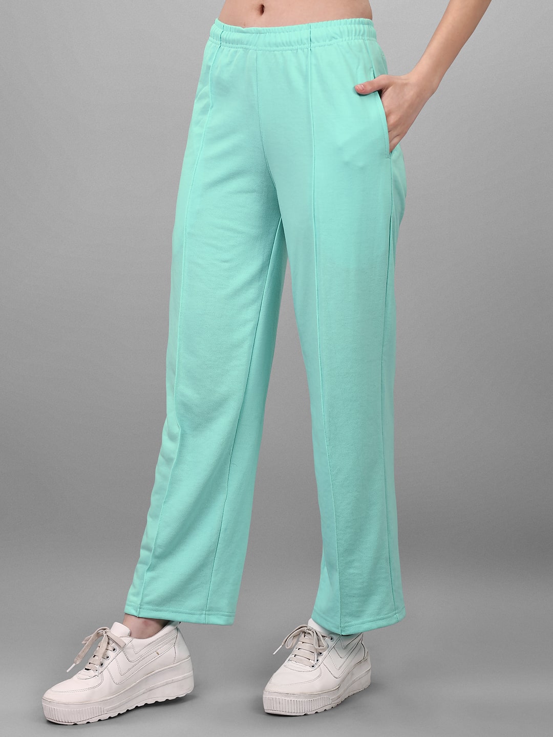 SXV Solid Mint Green Pull-On Trousers