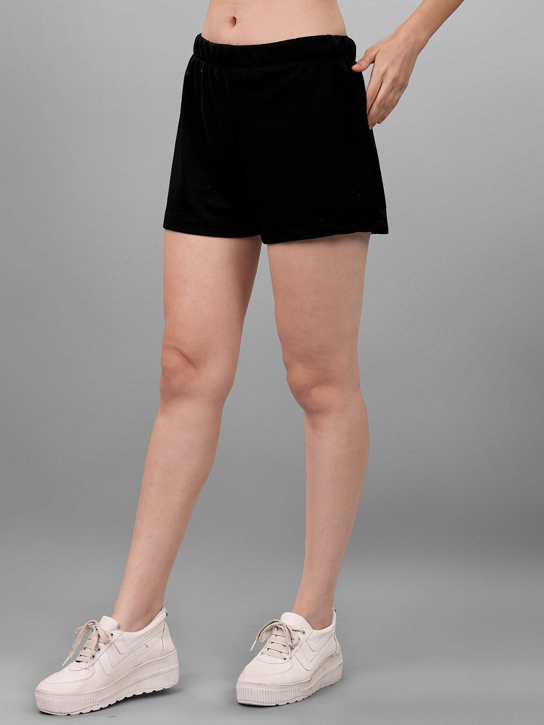 SXV Black Short with Crop Top Coords Set