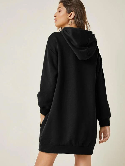 SXV PLAIN BLACK ULTRA OVERSIZED HOODIE