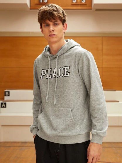 SXV  'PEACE’ Printed Cool Aesthetic Sweatshirt Hoodie