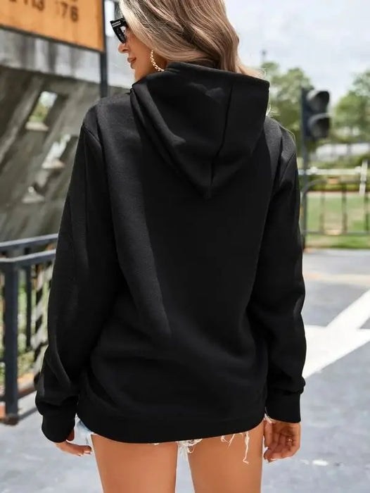 SXV Plain Solid 'black'Cool Aesthetic Sweatshirt Hoodie