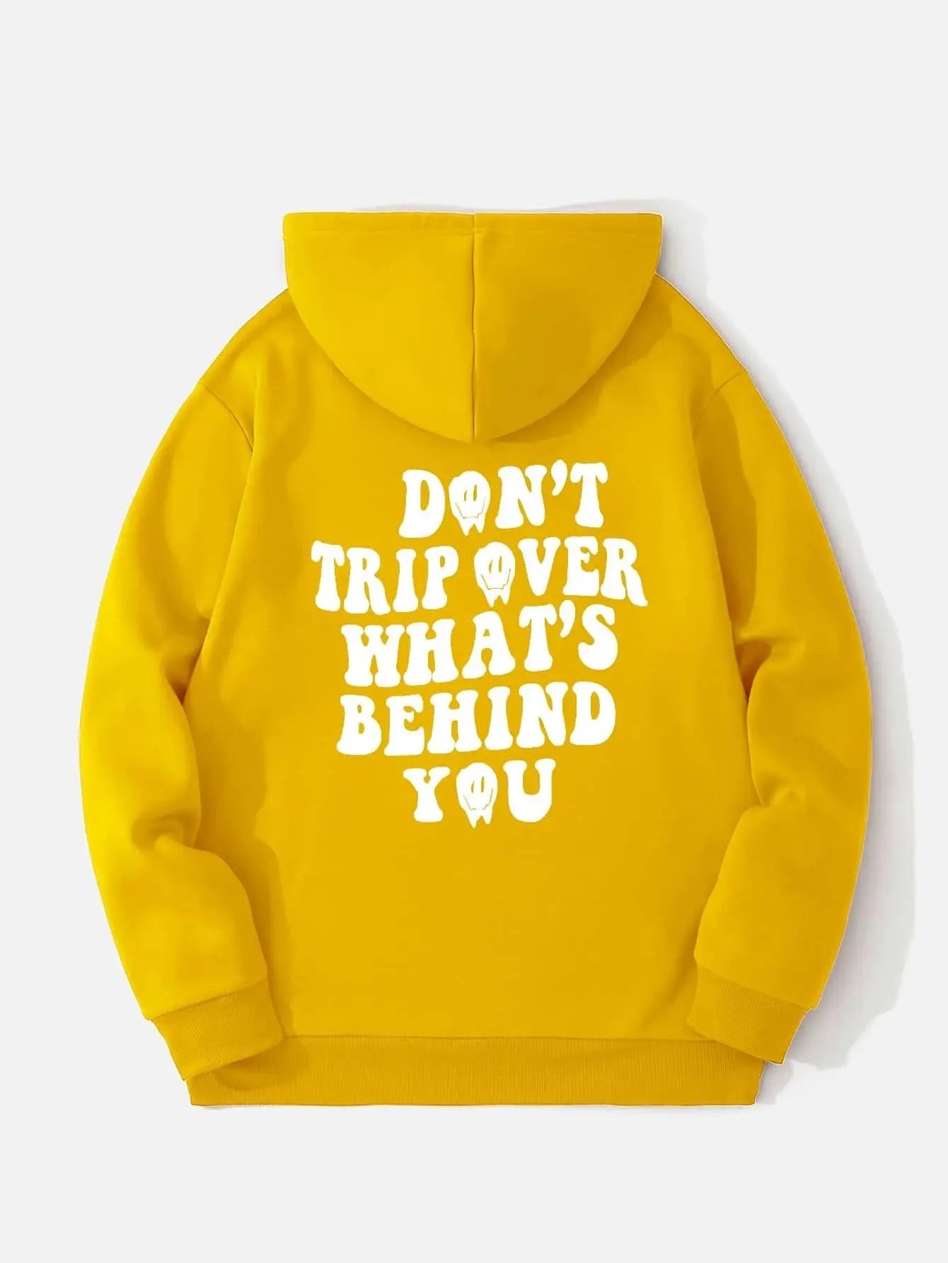 SXV  'Dont Trip Over What's Behind You’ Printed Cool Aesthetic Sweatshirt Hoodie