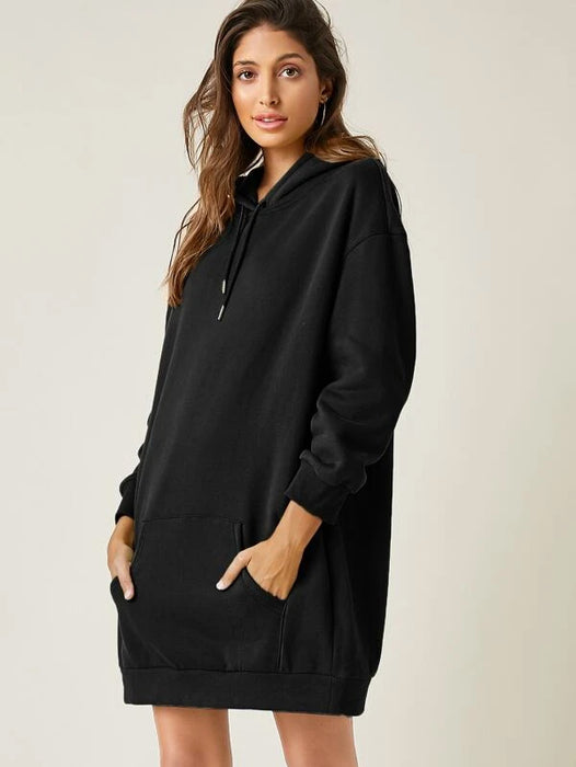 SXV PLAIN BLACK ULTRA OVERSIZED HOODIE