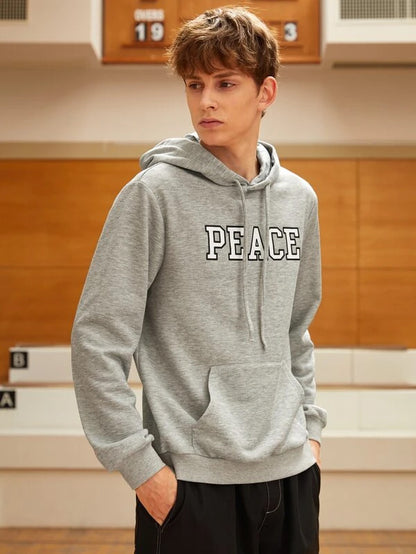 SXV  'PEACE’ Printed Cool Aesthetic Sweatshirt Hoodie