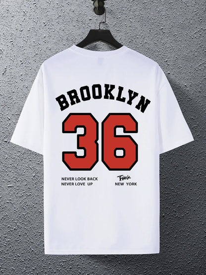 SXV  'Brooklyn 36’ Printed Cool Aesthetic Oversized T-shirt